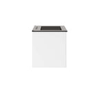 Modway - Vitality 24" Vanette de salle de bain - Blanc Noir-Évier en céramique avec comptoir intégré