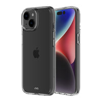 AXS - ULTRA CLEAR Étui testé contre les chutes pour Apple iPhone 15 Plus - Transparent-Protection anti-UV pour afficher clairement le design original de votre cellulaire