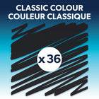 Quartet - Marqueurs effaçables à sec DryGuard, pointe biseautée, noir, 36 unités-Faible odeur :Les marqueurs Quartet sont non toxiques, inodores et conformes à la norme de sécurité ASTM D-4236, garantissant une expérience d'écriture agréable