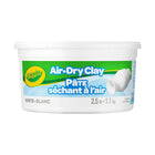 Seau de 1,13 kg de pâte séchant à l'air, blanc-La pâte séchant à l'air Crayola est plus lisse, plus fine et moins collante que l'argile traditionnelle, et ne nécessite pas de four, ni de four à potier.  Appliquez des techniques de pincement, de rouleau, de modelage à la plaque ou de soudure; imprimez des motifs au timbre, fabriquez des perles ou encastrez des objets trouvés