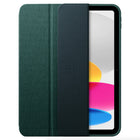 Étui Spigen Urban Fit pour iPad A16 & 10e génération (2022) - Vert minuit-Tissu tricoté pour une prise en main confortable