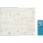 Moleskine - 2025-2026 Peanuts Charlie & Lucy Edition Limitée 18 mois couverture rigide agenda semainier - 5 po x 8.25 po - bleu récif-Autocollants Et Marque-Page Peanuts