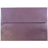 JAM Paper Enveloppes d'invitation métallisées A6 - 4,75 x 6,5 po - Stardream Ruby Purple - paquet de 25-Couleur : Rubis Stardream
