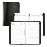 Blueline - Agenda Scolaire Hebdomadaire/Mensuel 13 Mois  De Juillet À Juillet - 8 po H x 5 po l - Noir - Bilingue-13 mois, de juillet à juillet