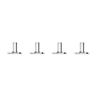 Apple - Kit de pieds Mac Pro-Le kit de pieds Apple Mac Pro est conçu pour les utilisateurs qui ont acheté un Mac Pro avec des roues déjà installées, mais qui souhaitent les remplacer. Un embout hexagonal de 1 x 4 po à 4 mm est inclus pour l'installation, mais des outils supplémentaires sont nécessaires.