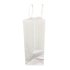 Staples - Sacs d'achat blanc, lindsey - 10 po x 5 po x 13 po - paquet de 250-Sacs d'achat blanchis avec poignées en papier vrillé