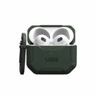 UAG - Étui Robuste Scout pour AirPods 3, Olive Drab-Mousqueton amovible