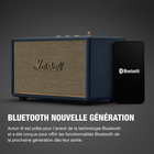 Marshall - Acton III Haut-parleur Bluetooth sans fil - Bleu nuit-Bluetooth de nouvelle génération : Acton III est prêt pour l’avenir de la technologie Bluetooth et conçu pour offrir les nouvelles fonctionnalités Bluetooth dès qu’elles seront disponibles. Les mises à jour sans fil (OTA) via l’application garantissent que votre haut-parleur dispose toujours des logiciels et fonctionnalités les plus récents. Cette technologie évolutive offrira une meilleure qualité audio, tout en augmentant la portée de diffus