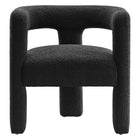 Modway - Kayla Boucle Tapis Fauteuil - Noir-Capacité de poids : 330 lb