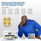 Epson - T502 Bouteille d’encre - Capacité standard - Jaune-Bouteilles d’encre EcoFit - conception avec détrompeur unique qui facilite le remplissage