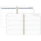 Cambridge - Agenda scolaire hebdomadaire/mensuel Elle 2025-2026 - 11 po H x 8 1/2 po l - bleu/blanc - bilingue-12 mois de planification académique hebdomadaire/mensuelle