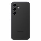 Samsung - Coque Portefeuille à Vue Intelligente pour Samsung Galaxy S24 - Noire-La fenêtre peut être utilisée comme écran secondaire de Diamond