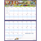 MotherWord - Calendrier familial magnétique pour réfrigérateur 2025-2026 - 9 1/2 po H x 15 po l - français-Aimants super puissants pour le fixer sur le réfrigérateur
