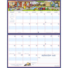 MotherWord - Calendrier familial magnétique pour réfrigérateur 2025-2026 - 9 1/2 po H x 15 po l - français-Aimants super puissants pour le fixer sur le réfrigérateur