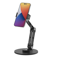 MyBat - Support pivotant à 360° pour téléphones et tablettes - Régable - universel pour bureau-Base pivotante à 360° - Passez facilement de l’orientation portrait au paysage