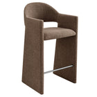Modway - Talia 41 pouces Tissu rembourré Tabouret de bar - Moka-Tissu rembourré