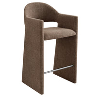 Modway - Talia 41 pouces Tissu rembourré Tabouret de bar - Moka-Tissu rembourré