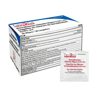 First Aid Central - Lingettes antiseptiques au chlorure de benzalkonium - Paquet de 25-FAC Lingettes BZK
