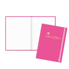 Hilroy - Journal rose Mahjong. 6 po l x 8 po H, Ligné, rose, 80 feuilles-80 feuilles / 160 pages lignées 
