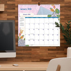 WSBL - 2026 Coccinelle File-It  Calendrier mural Mensuel - 30,5 cm l x 30,5 cm H - Anglais-Crochet spiralé en haut