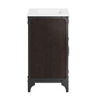 Modway - Steamforge 24" Vanette de salle de bain - Blanc Noir-Assemblée requise