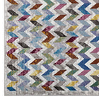Modway - Gemma Mosaïque à chevrons Tapis de 5 pi l x 8 pi L - Multicolore-100% polypropylène