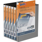 Reliure à anneaux View QuickFitMD 5/8 po AR-noir, Paquet de 6-Vue en anneau rond, noir, capacité de 100 feuilles, 5/8"