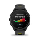Garmin - Forerunner 170 Music - Noir avec bracelet noir/jaune ampère-Les plans d'entraînement évolutifs Garmin Coach vous aident à atteindre vos objectifs de course, de dépassement ou de forme physique grâce à des programmes adaptés quotidiennement selon votre récupération et votre santé, offrant des options allant de la course-marche pour débutants aux entraînements intensifs pour coureurs d'expérience
