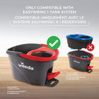 Vileda - Recharge EasyWring - Blanc - Paquet de 2 - Rouge-Recharge réutilisable et lavable à la machine