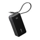 Anker - Batterie Externe Fusion 10000 mAh avec Câble Lightning Intégré - Noir-Charge rapide bidirectionnelle de 30 W : que vous l'utilisiez branché sur une prise ou comme batterie portable, la sortie haute vitesse de 30 W vous offre la puissance dont vous avez besoin pour tenir toute la journée. Rechargez votre iPhone 15 Pro de 0 à 50 % en seulement 25 minutes.