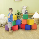 Soozier - Ensemble de 12 blocs de mousse souples pour tout-petits - Couleurs primaires-Conçu pour permettre aux nourrissons et aux tout-petits de grimper, ramper, explorer et glisser  