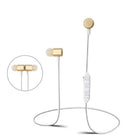 Écouteurs sans fil rechargeables Sharper Image avec microphone - or (SBT553GD)-Son stéréo sans fil haute définition