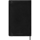Moleskine - Carnet semainier 12 mois 2027 , Large 5" x 8.25", Couverture souple - Noir-Pochette intérieure à soufflet assortie