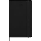 Moleskine - 2026 Agenda journalier Classic 12 mois à couverture rigide - 5" x 8.25" - Noir-Angles arrondis, fermeture à élastique et ruban marque-page assorti
