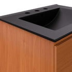 Modway - Scenic Support mural de 24" Vanette de salle de bain - Cerise noire-Assemblée requise