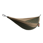 Grand Trunk - Double Deluxe Hamac double avec sangles - Vert olive / Kaki-Comprend 2 mousquetons de qualité nautique