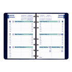 Blueline - 2025 Agenda hebdomadaire avec index - 8 po x 5 po - Bleu - Bilingue-Horaire de rendez-vous de 7 h a.m. à 6 h p.m., à intervalles de 1 heure du lundi au vendredi