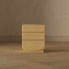 Manhattan Comfort - Ardea 20" Table de nuit contemporaine à 3 tiroirs - Chêne naturel-Garantie limitée du fabricant de 30 jours