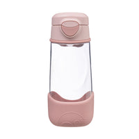 b.box - Bouteille Tritan Sport à Bec - 450ml - Écrasé de Rose (Blush Crush)-Gourde ergonomique de 600ml avec bec pour enfants actifs