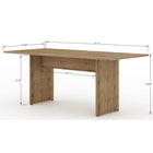 Manhattan Comfort - Table à manger moderne Nomad 172,5 cm - Nature-Sentez le grain du bois avec la finition Protouch