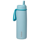 b.box - Boîte isotherme à couvercle rabattable - 690 ml - Lagon-Couvercle rabattable pour boire librement avec paille en acier inoxydable