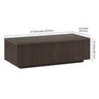 Hudson&Canal - Table basse rectangulaire Reyes 48" L - Brun aulne-9