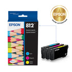 Epson - Cartouches d'encre T812 - Capacité standard - Cyan/Magenta/Jaune-Manipulation sans souci - impressions résistantes au maculage, à la décolouration et à l’eau
