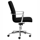 Nightingale - Amalfi Chaise de conférence inclinable et verrouillable à dossier moyen - Noir-Coque en contreplaqué profilé et moulé pour plus de solidité