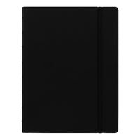 Filofax® - Cahier de notes de format A5, 8 1/4 x 5 3/16 po, 112 pages, noir-Couverture avec renfort intégral qui permet de l'ouvrir à 360 °