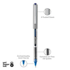 uni-ball – Stylos à bille roulante Vision – 0,7 mm – bleu – paquet de 12  -Pointe fine de 0,7 mm