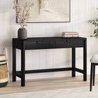 Hudson&Canal - Bureau Fern 48 po - Grain noir-Un design contemporain moderne pour votre bureau à domicile, votre coin cuisine, votre bureau et plus encore