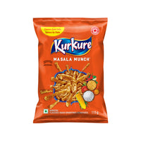 Kurkure Masala Munch Grignotines Aromatisees - 115g - Paquet de 30-Saveurs de l'inde