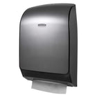 Distributrice d'essuie-mains pliés universelle MOD de Kimberly-Clark Professional (39710) - Acier inoxydable-Comprend une serrure à ressort un bouton-poussoir actionnés par clé et un couvercle avant rabattable