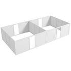 PawHut - Caisse de mise bas avec portes amovibles pour grands chiens - 96 po L x 47 po l x 19 po H-Hauteur réglable avec deux panneaux amovibles pour contrôler les déplacements des chiots
